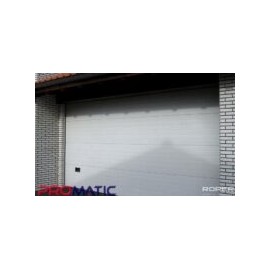 PORTON SECCIONAL A RAYAS BLANCO 9X8