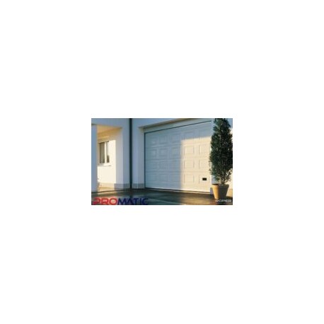 PORTON SECCIONAL CUADROS BLANCO 9X8