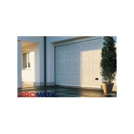PORTON SECCIONAL CUADROS BLANCO 9X8