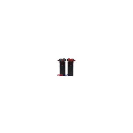 RESORTE PARA PORTONES ASCENDENTES CAFE CALIBRE 234X2X27 IZQUIERDO CONO ROJO