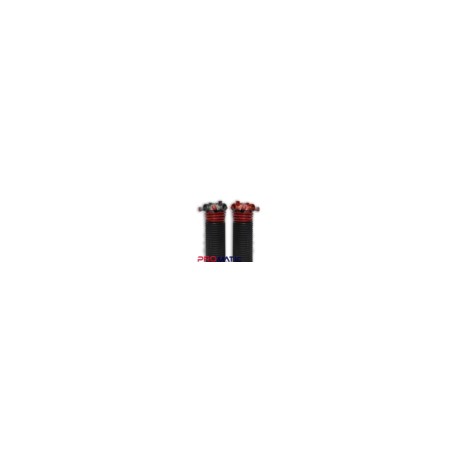 RESORTE PARA PORTONES ASCENDENTES ROJO CALIBRE 225X2X25 DERECHO CONO NEGRO